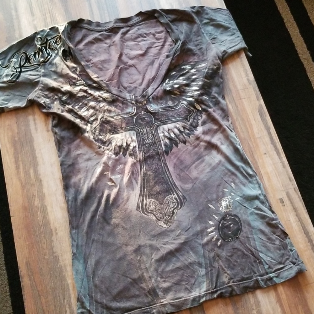 LIKE NEW (high-end) Remetee Screen Printed Tee